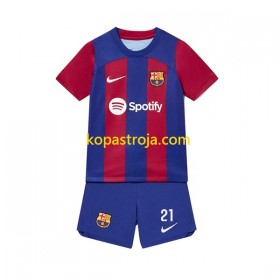 Billiga Fotbollströjor FC Barcelona Frenkie de Jong 21 Barn Hemma tröja 2023/24 Kortärmad